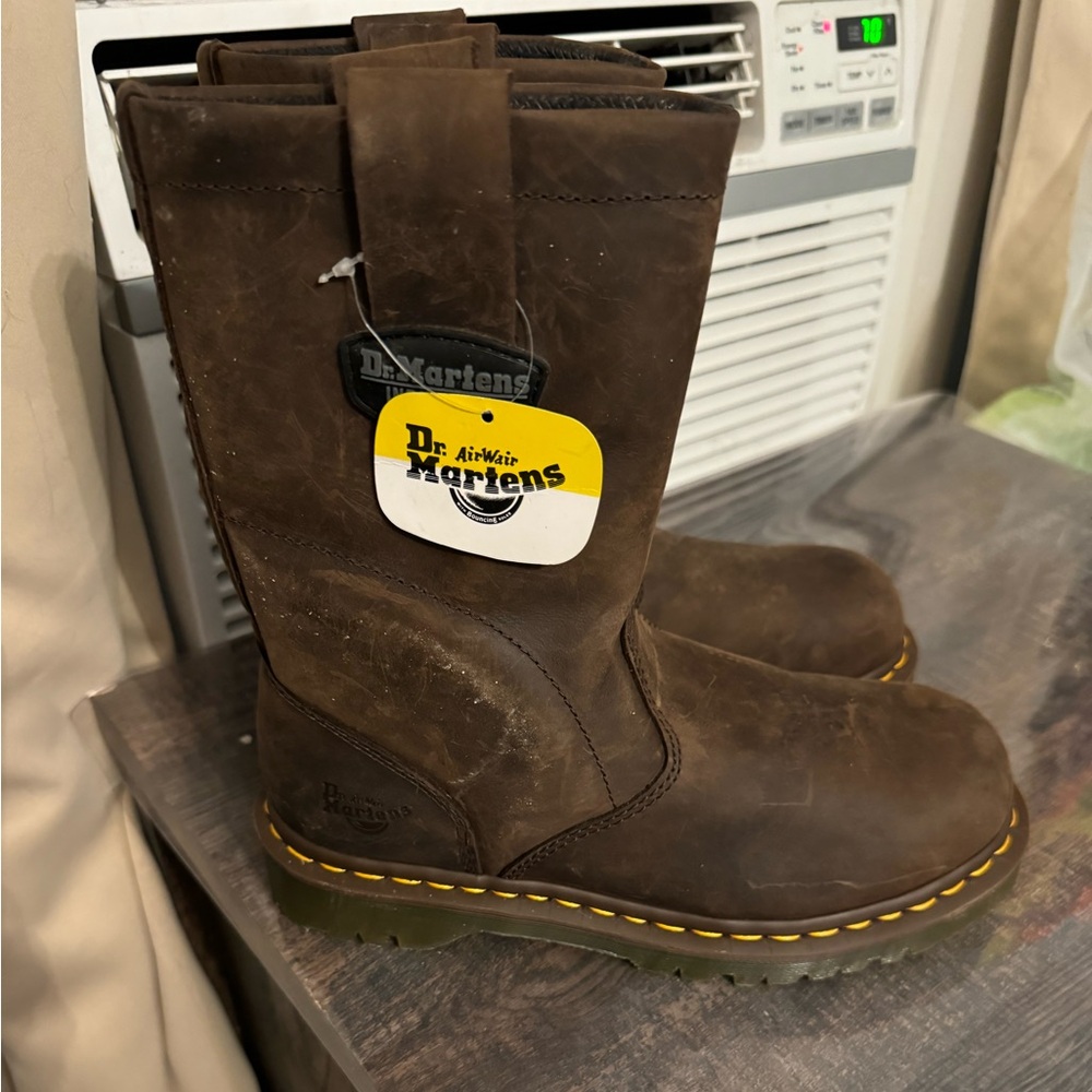 Dr Marten Industrial Icon Boots Steel Toe Wellington HARD TO FIND NWT